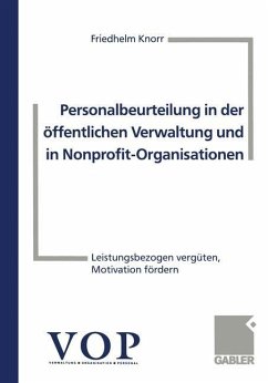 Personalbeurteilung in der öffentlichen Verwaltung und in Nonprofit-Organisationen - Knorr, Friedhelm