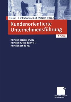 Cover Kundenorientierte Unternehmensführung. Kundenorientierung - Kundenzufriedenheit - Kundenbindung.