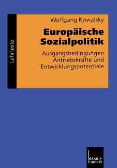 Europäische Sozialpolitik - Kowalsky, Wolfgang