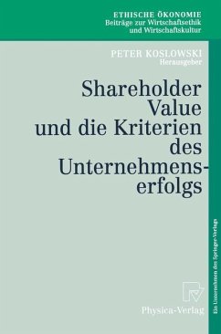 Shareholder Value und die Kriterien des Unternehmenserfolgs - Koslowski