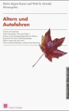Altern und Autofahren - Kaiser, Heinz Jürgen / Oswald, Wolf D. (Hgg.)