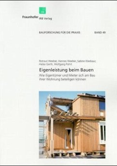 Eigenleistung beim Bauen - Weeber, Rotraud und Hannes Weeber