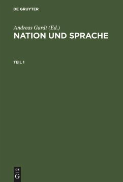 Nation und Sprache - Gardt, Andreas (Hrsg.)
