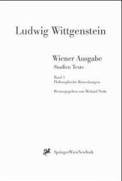 Wiener Ausgabe Studien Texte - Wittgenstein, L.