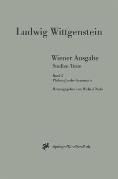 Wiener Ausgabe Studien Texte - Wittgenstein, Ludwig Wittgenstein, L.
