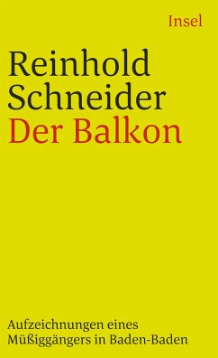 Der Balkon - Schneider, Reinhold