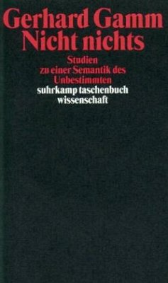 Nicht nichts - Gamm, Gerhard