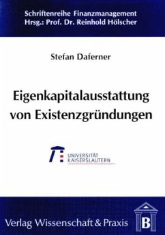Cover Eigenkapitalausstattung von Existenzgründungen im Rahmen der Frühphasenfinanzierung.