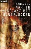 Bilanz mit Blutflecken