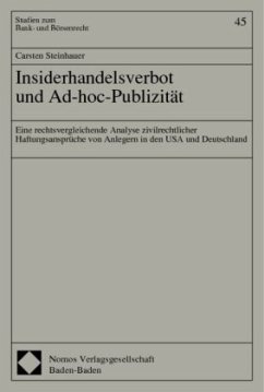 Insiderhandelsverbot und Ad-hoc-Publizität