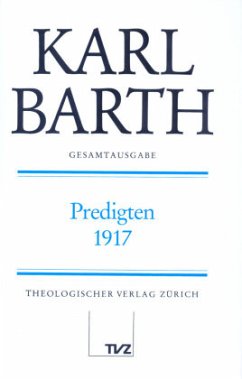 Cover Predigten 1917 / Karl Barth Gesamtausgabe 32