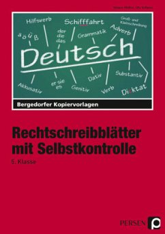 5. Schuljahr / Rechtschreibblätter mit Selbstkontrolle - Müller, Heiner;Müller, Heiner;Vollmer, Uta