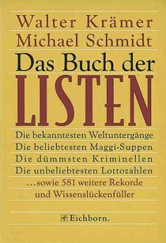 Das Buch der Listen - Krämer, Walter; Schmidt, Michael