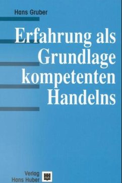 Cover Erfahrung als Grundlage kompetenten Handelns