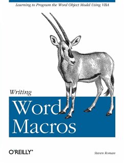 Writing Word Macros - Roman, Steven