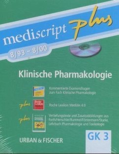 Klinische Pharmakologie 8/93-8/00, 1 CD-ROM / Mediscript plus, Kommentierte Examensfragen, GK 3, CD-ROMs