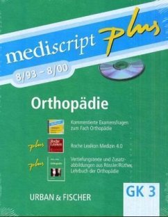 Orthopädie 8/93-8/00, 1 CD-ROM / Mediscript plus, Kommentierte Examensfragen, GK 3, CD-ROMs