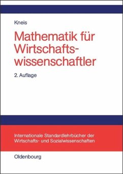 Mathematik für Wirtschaftswissenschaftler - Kneis, Gert