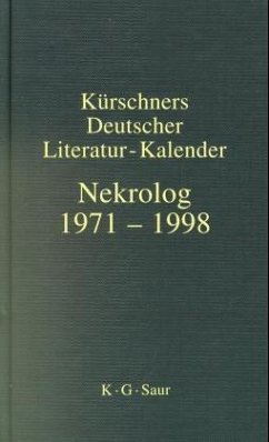 Kürschners Deutscher Literatur-Kalender, Nekrolog 1971-1998