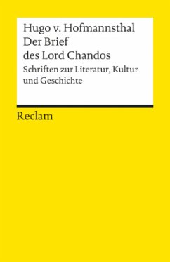 Der Brief des Lord Chandos - Hofmannsthal, Hugo von