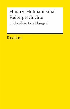 Reitergeschichte und andere Erzählungen - Hofmannsthal, Hugo von