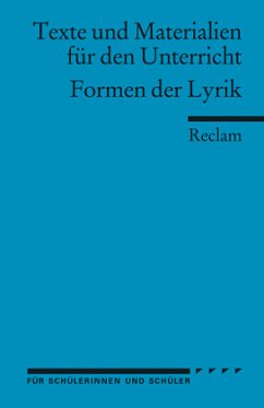 Formen der Lyrik - Bekes, Peter (Hrsg.)