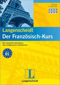 Cover Langenscheidt Der Französisch-Kurs, 6 Audio-CDs u. 3 Bücher