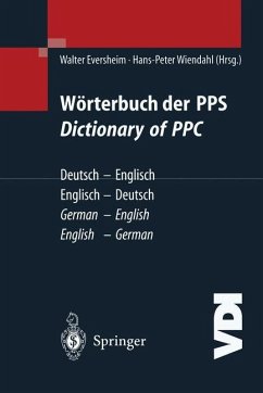 Wörterbuch der PPS Dictionary of PPC - Eversheim, Walter / Wiendahl, Hans-Peter (Hgg.)