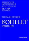 Kohelet (Prediger) / Biblischer Kommentar Altes Testament Bd.19