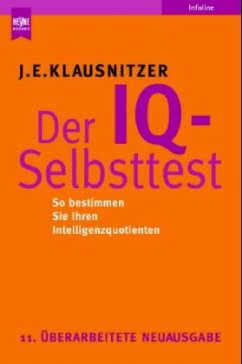 Der IQ-Selbsttest - Klausnitzer, Josef E.