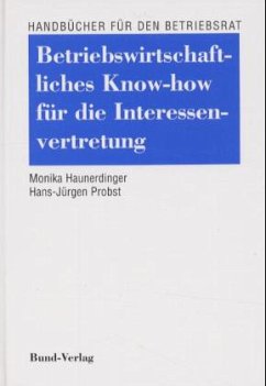 Cover Betriebswirtschaftliches Know-how für die Interessenvertretung