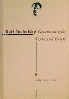 Cover Texte 1923-1924 / Gesamtausgabe, Texte und Briefe 6
