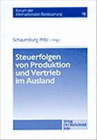 Cover Steuerfolgen von Produktion und Vertrieb im Ausland