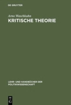 Kritische Theorie - Waschkuhn, Arno
