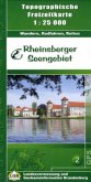 Topographische Freizeitkarte Brandenburg Rheinsberger Seengebiet