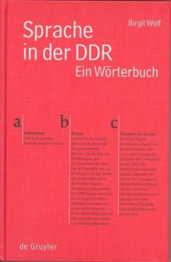 Sprache in der DDR - Wolf, Birgit