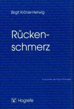 Rückenschmerz - Kröner-Herwig, Birgit