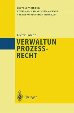 Verwaltungsprozeßrecht - Lorenz, Dieter