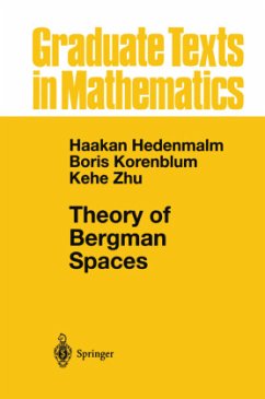 Theory of Bergman Spaces - Hedenmalm, Hakan;Korenblum, Boris;Zhu, Kehe