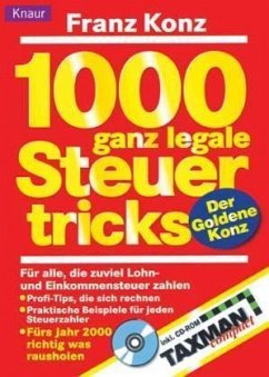 1000 ganz legale Steuertricks, m. CD-ROM - Konz, Franz