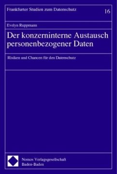 Cover Der konzerninterne Austausch personenbezogener Daten