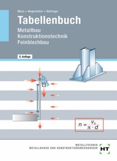 Tabellenbuch Metallbau, Konstruktionstechnik, Feinblechbau - Moos, Josef;Wagenleiter, Hans W.;Wollinger, Peter