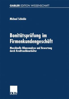 Bonitätsprüfung im Firmenkundengeschäft - Schieble, Michael