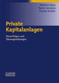 Private Kapitalanlagen. Steuerfolgen und Steuergestaltungen - Epple, Matthias