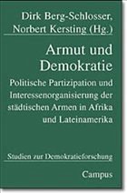 Armut und Demokratie - Berg-Schlosser, Dirk / Kersting, Norbert (Hgg.)