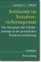 Solidarität im Sozialversicherungsstaat - Ullrich, Carsten G.