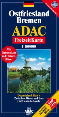 Cover ADAC FreizeitKarte Deutschland Ostfriesland, Bremen
