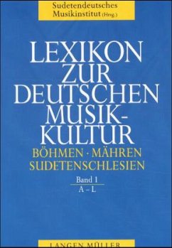 Cover Lexikon zur deutschen Musikkultur - Böhmen, Mähren, Sudetenschlesien, 2 Bde.