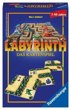Ravensburger 23206 - Labyrinth - Das Kartenspiel , Mitbringspiel für 2-6 Spieler, Legespiel ab 7 Jahren, kompaktes Forma