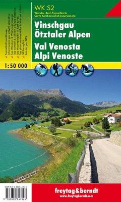 WK S2 Vinschgau - Ötztaler Alpen, Wanderkarte 1:50.000. Val Venosta, Alpi Venoste